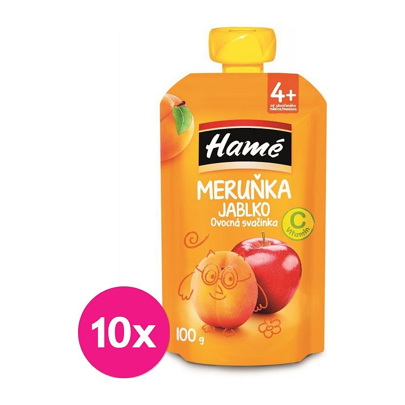 10 x HAMÁNEK Ovocná svačinka meruňka 100 g