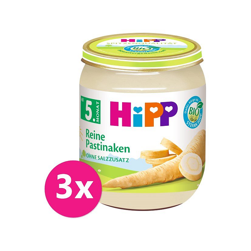 3x HiPP BIO První Pastinák, od uk. 4.-6. měsíce, 125 g