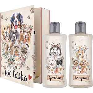 Bohemia Gifts & Cosmetics Kniha Psí Láska dárková sada