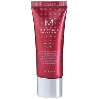 Missha M Perfect Cover BB krém s velmi vysokou UV ochranou malé balení odstín No. 23 Natural Beige SPF 42/PA+++ 20 ml