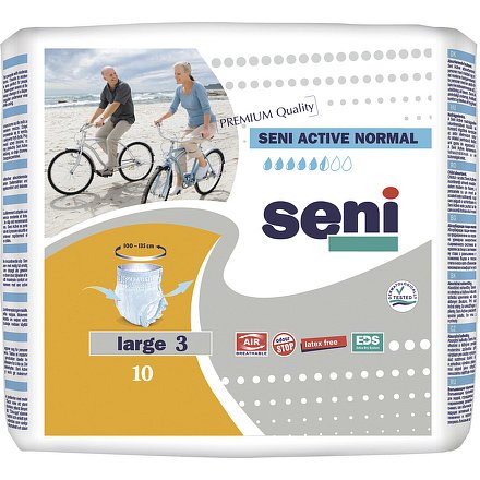 Seni Active Normal Large 10ks ink. plenk. kalhotky