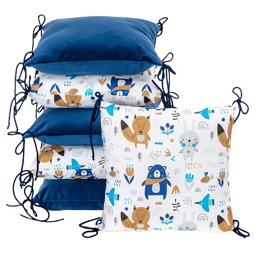 T-Tomi Polštářkový mantinel Velvet, blue bears