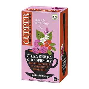 Cupper BIO bylinný čaj s klikvou a malinami 50 g