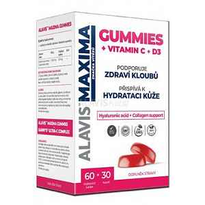 Alavis Maxima Gummies Vit.c+d3 žvýk.tbl.60+cps.30