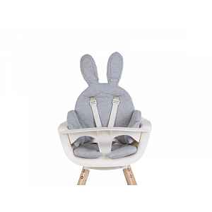 Childhome Sedací podložka do dětské židličky Rabbit Jersey Grey