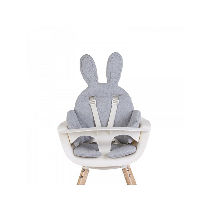 Childhome Sedací podložka do dětské židličky Rabbit Jersey Grey