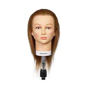 Cvičná hlava s přírodními vlasy Original Best Buy Isaline - blond, 15-40 cm (0030211)