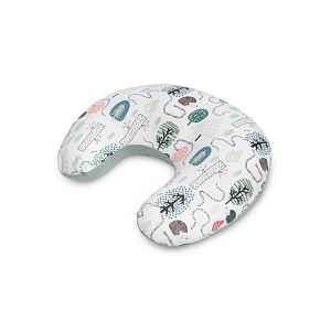 SENSILLO Kojící polštář, podkova, mušelín, bavlna - Ježek Toník, zelený