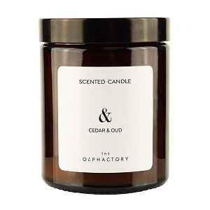 The Olphactory Scented Candle Glass Cedar & Oud to 135g vonná svíčka 135 g