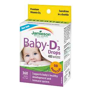 JAMIESON Baby-D3 Vitamín D3 400 IU kapky 11.7ml