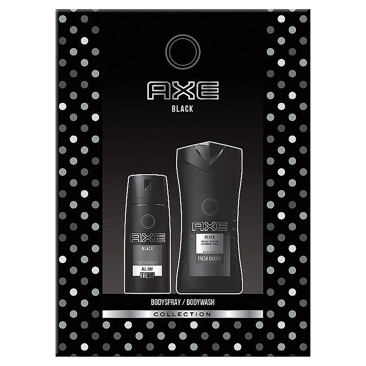 Axe Black malá vánoční dárková kazeta pro muže  150 ml + 250 ml