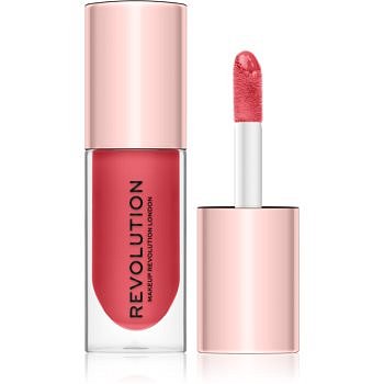 Makeup Revolution Pout Bomb lesk na rty pro větší objem s vysokým leskem odstín Peachy 4,6 ml