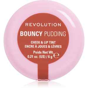 Revolution Bouncy Pudding Lip & Cheek multifunkční líčidlo na rty a tváře odstín Peach Veil 6 g