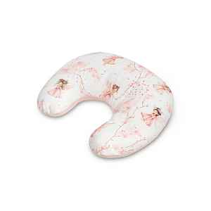 SENSILLO Kojící polštář, podkova, mušelín, bavlna - Víla Ema, růžová, bílá