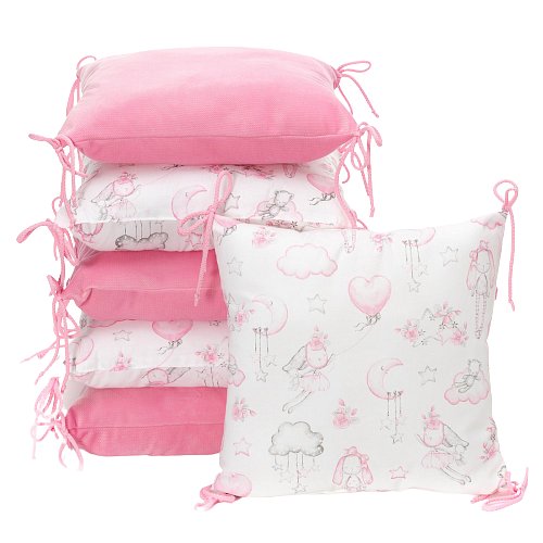 T-Tomi Polštářkový mantinel Velvet, sweet bunnies