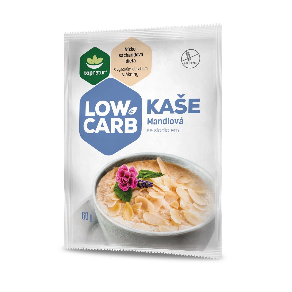 Topnatur Low Carb Kaše mandlová 60 g