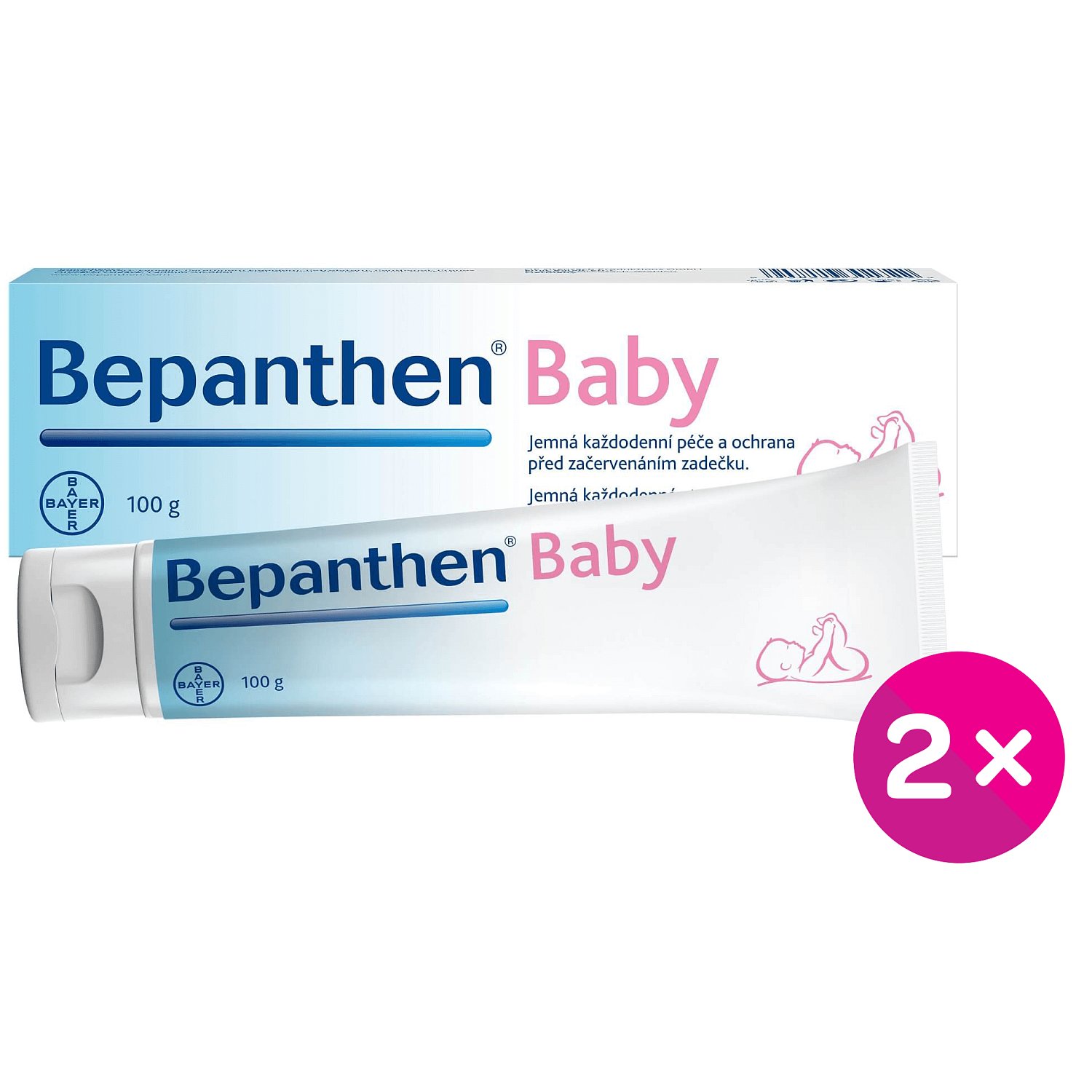 Bepanthen Baby mast 2 x 100 g