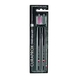 Curaprox Zubní kartáčky 5460 Ultra Soft Black Edition 2 ks 2 ks