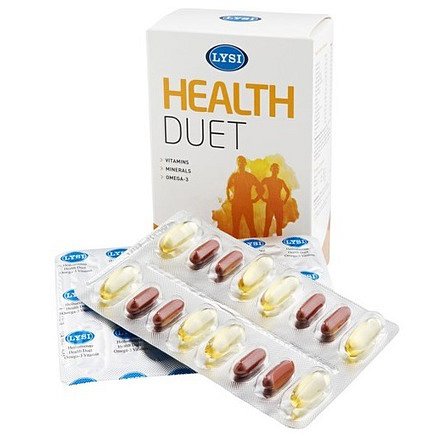 LYSI Health duet Kombinace s omega 3, vitamíny a minerály 64cps