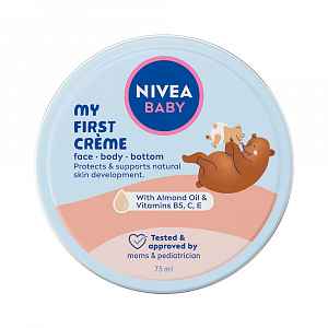 Nivea baby Krém na tvář, tělo a zadeček 75 ml