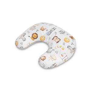 SENSILLO Kojící polštář, podkova, mušelín, bavlna - Hvězdná zvířátka, šedý, bílá