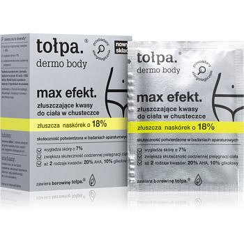 Tołpa Dermo Body Max Efekt čisticí ubrousky s peelingovým efektem 8 ks