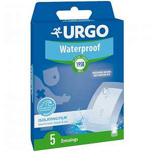 URGO WATERPROOF Voděodolná náplast 10x6cm 5ks NOVÁ