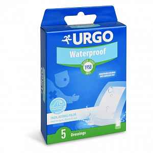 URGO WATERPROOF Voděodolná náplast 10x6cm 5ks NOVÁ