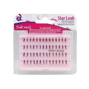Umělé trsové řasy Sibel Star Look Individual Eyelashes - velikost S, 56 ks (0002693)