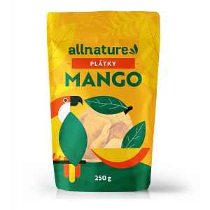 Allnature Mango sušené plátky 250 g