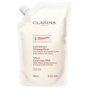 Clarins VELVET CLEANSING MILK  odličovací mléko  - náhradní náplň 400 ml