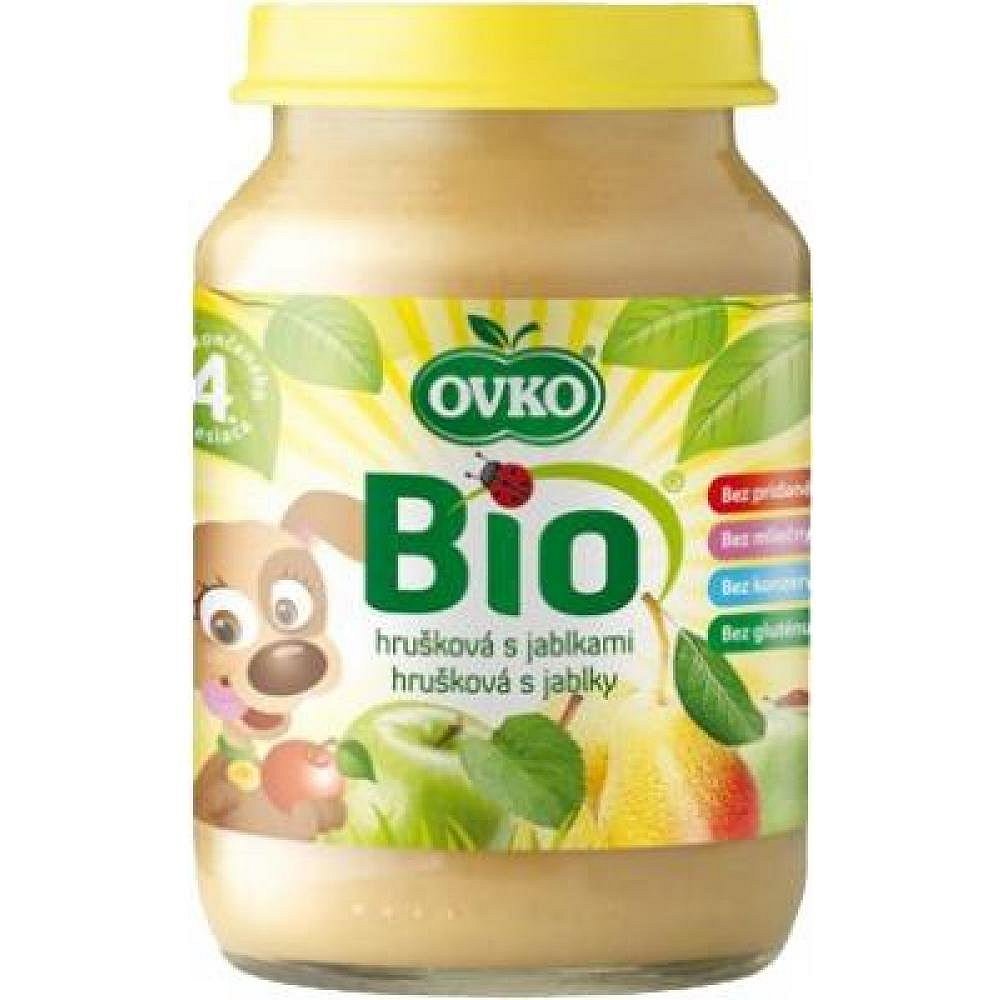 Dětská výživa hrušková s jablky OVKO 190g - BIO