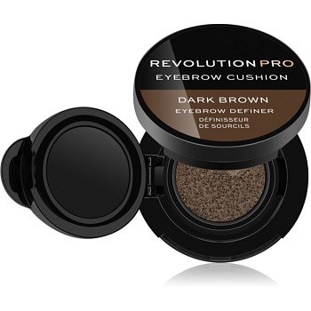 Revolution PRO Eyebrow Cushion barva na obočí v houbičce odstín Dark Brown 2,2 g