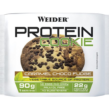 WEIDER Protein Cookie, KARAMEL-ČOKOLÁDOVÝ FONDÁN, 90 g