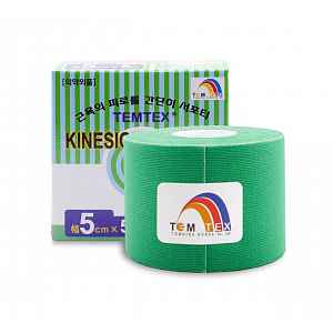 Tejp. TEMTEX kinesio tape zelená 5cmx5m