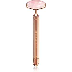 Crystallove Vibrating Roller Rose Quartz masážní pomůcka na obličej 1 ks
