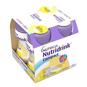 Nutridrink Compact s příchutí vanilkovou 4x125 ml