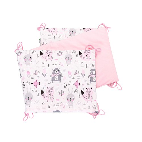 T-Tomi Skládaný mantinel Velvet, pink bears