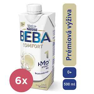 6x BEBA COMFORT 1 HM-O Tekutá 500ml - Počáteční kojenecké mléko