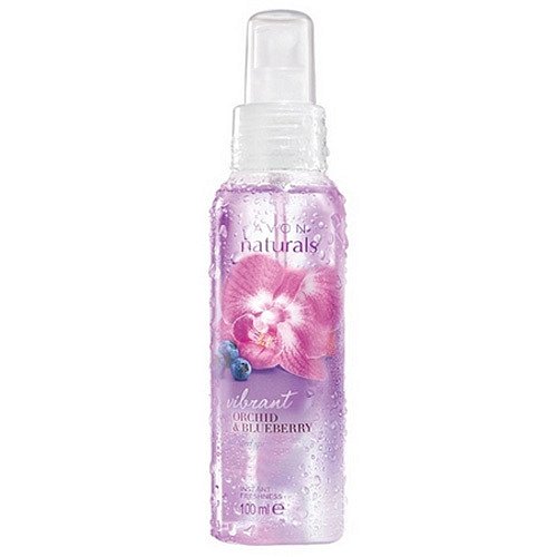 Avon Tělový sprej s Orchidejí a Borůvkou Naturals Vibrant  100 ml