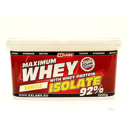 Maximum Whey Protein Isolate 92 2200 g vanilka