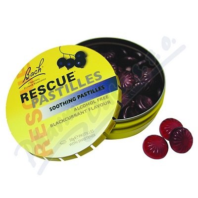 RESCUE pastilky černý rybíz 50 g Bachova terapie