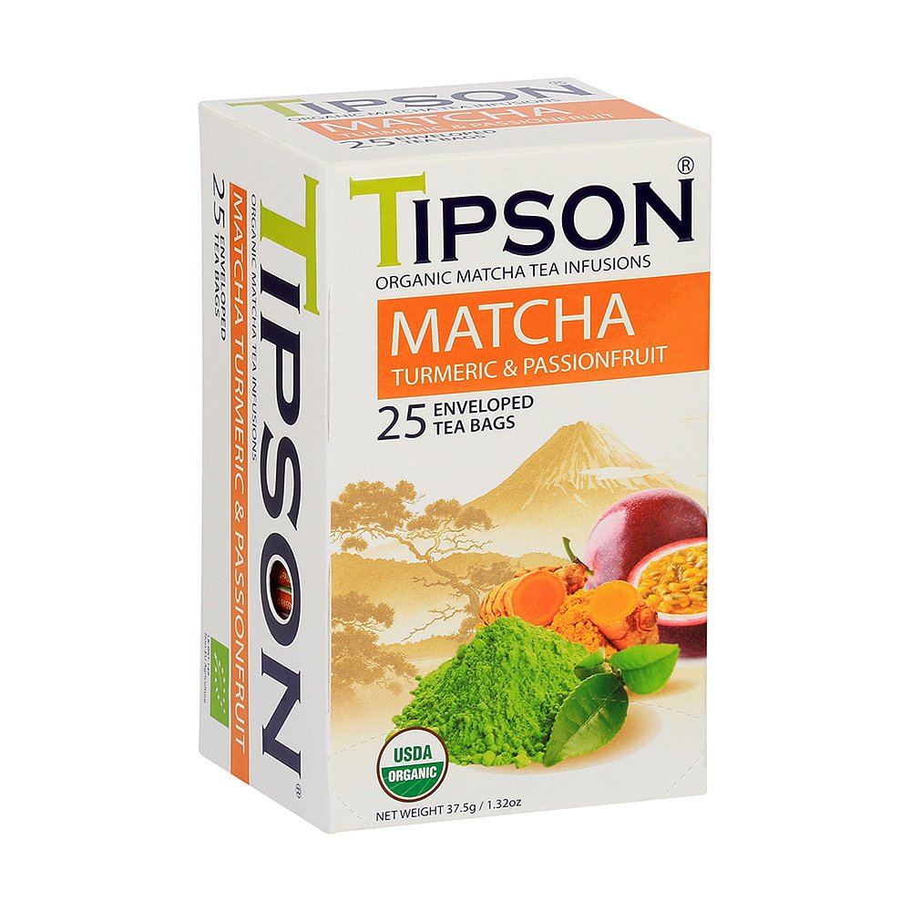 TIPSON Matcha Turmeric & Passion Fruit 25 sáčků BIO