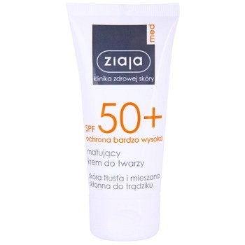 Ziaja Med Protecting UVA + UVB matující opalovací krém na obličej SPF 50+ 50 ml