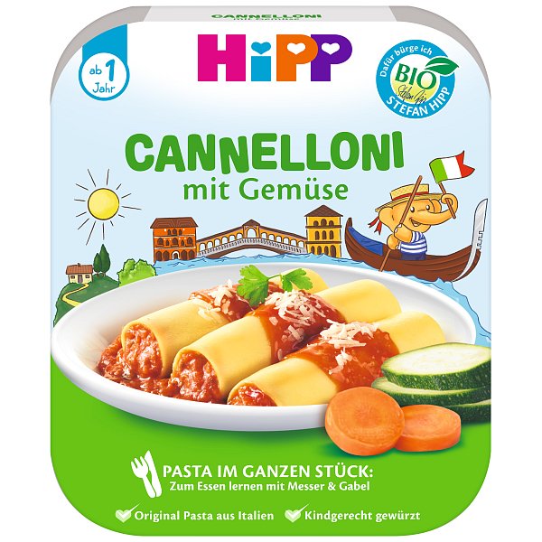 HiPP BIO Cannelloni se zeleninou od 1 roku, 250 g