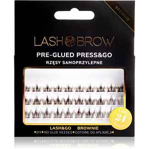 Lash Brow Press&Go Self-Adhesive Eyelashes samolepící trsové řasy Classy Night Brownie 1 ks
