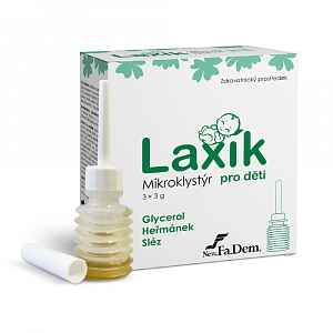 CAREFY Laxík mikroklystýr pro děti 3x3 g