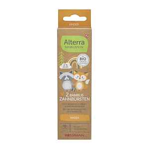 Alterra Naturkosmetik Dětské zubní kartáčky 2–6 let Bambus 2 ks 2 ks