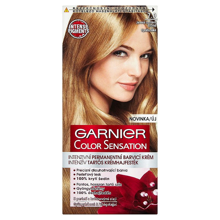 Garnier Color Sensation Intenzivní permanentní barvicí krém jemná opálová blond 7.0