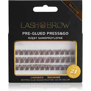 Lash Brow Press&Go Self-Adhesive Eyelashes samolepící trsové řasy Party Fever Brownie 1 ks